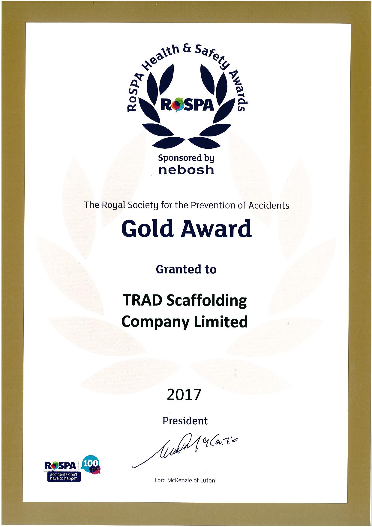 ROSPA Award