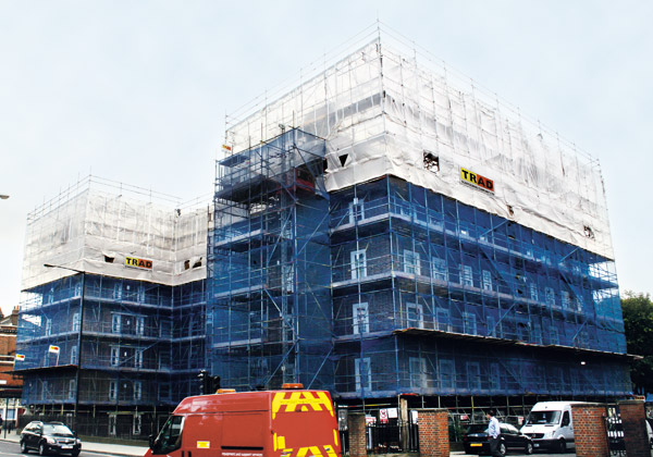 TRAD Scaffolding Nisbet House London