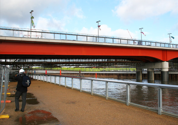 TRAD Scaffolding Olympic Park Bridge London