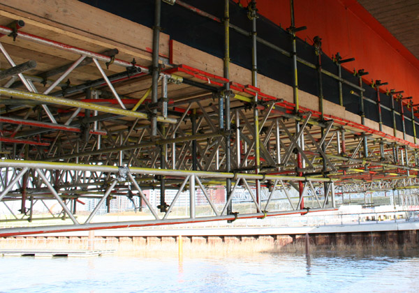 TRAD Scaffolding Olympic Park Bridge London