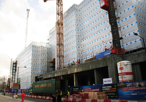 TRAD Scaffolding Unite Student Housing London