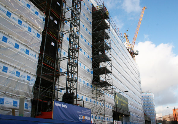 TRAD Scaffolding Unite Student Housing London