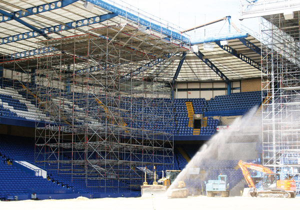 TRAD Scaffolding Chelsea FC Stamford Bridge London